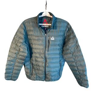 Gerry Lightweight‎ Green Puffer Down Filled Jacket Mens XL Full Zip Quilted